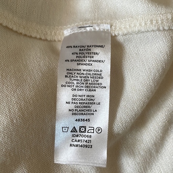 ❤️ Loft NWT long sleeve cream knit top ❤️ - Picture 7 of 8